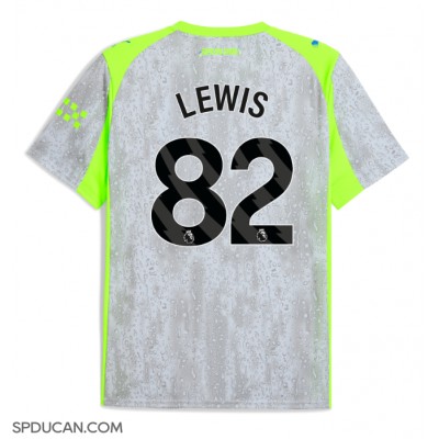 Muški Nogometni Dres Manchester City Rico Lewis #82 Rezervni 2025-26 Kratak Rukav Muški Nogometni Dres Manchester City Rico Lewis #82 Rezervni 2025-26 Kratak Rukav